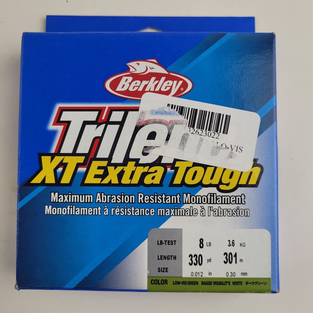 Fishing Line Berkley Trilene XT Extra Tough 8lb 330 Yard Low-Vis Green XTFS8-22